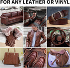 SHADAIWUYU 8.5oz Leather Recoloring Balm with 100ml Mink Oil,Medium Brown Leather Repair kit for Furniture and Car Interior,L