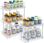 3-Tier Vitamin Storage Organizer, Organizer for Vitamin Bottles And Medicine Bottle, Vitamin Bottle Organizer for Countertop,