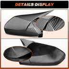 ACLONG Carbon Fiber Mirror Cover Caps Fit for Toyota Camry 2018 2019 2020 2021 2022 2023 2024 2025- Rearview Side Mirror Covers-Ox Horn Design, Left Driver Side & Right Passenger Side,1 Pair
