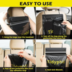 150 PCS Disposable Car Trash Bags Hanging, Leak-proof, Odor Seal. 2 Gallon Car Garbage Bags, Big Capacity. Independent of Car Trash Can, Easy Stick-On Car trash Bin for Car, SUV, Truck, Stroller.Black