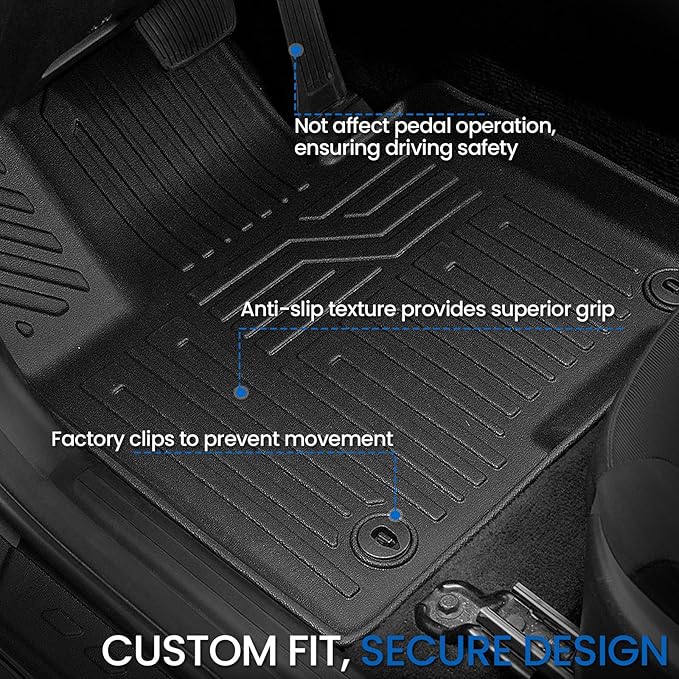 Floor Mats Set for Hyundai Tucson 2022-2025 2026 Hybrid Version (Not fit Gas and PHEV), All Weather TPE Cargo Liner Backrest Mat Trunk Mat Door Sill Guards Accessories (Hybrid Model)