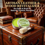 Furniture & Leather Repair Salve with Brush, Wood, Vinyl, Leather, Polisher, Cleaner and Conditioner for Furniture, Saddle, M