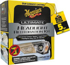 Meguiar's Ultimate Headlight Restoration Kit - The Perfect Headlight Repair Kit to Remove Yellowing and Cloudiness from Headl