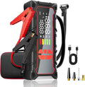 5000A Car Battery Jump Starter with Air Compressor 160PSI, Jumper Starter Portable for 7.0L Gas/6.0L Diesel, Jump Box for Car Battery with Tire Inflator & Power Bank& Jumper Cables, Emergency Kit