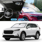 Front Windshield Sun Shade Foldable Car Front Window Sun Shade Windshield Shade Custom Fit for 2023-2025 2026 Honda CRV SUV Block UV Rays Accessories Heat Keep Cooler