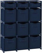 Cube Storage Organizer with Storage Bins Included - The Perfect Closet Organizers and Storage Solution. Includes 12 Storage C