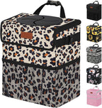 3 Gallons Cute Car Trash Can, Car Accessories for Interior Leak Proof Can Trash Bag Hanging Waterproof Automotive Vehicle Garbage Cans Leopard Print Pattern