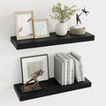 Dreamland 24 Inch Long Floating Shelves in Black,6.7 Inch Deep Floating Shelf for Wall,Large Display & Storage Shelf, Wall Sh