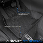 Floor Mats Set for 2017-2025 Mazda CX-5, All Weather TPE Backrest Mat Trunk Mat Cargo Liner Door Sill Guards Accessories for CX5 (Full Mats Set)