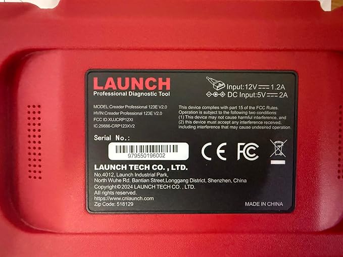 2026 Upgraded LAUNCH OBD2 Scanner CRP123E V3.0 Elite, Diagnostics Tool for Engine, ABS, SRS, AT, with 7 Resets,