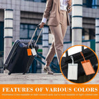 30 Pack Luggage Tags for Suitcases, Airplane Travel Essentials for Flying, International Travel Must Haves, and Luggage Acces