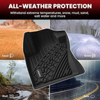 LASFIT Floor Mats for Jeep Renegade 2015-2023 All Weather TPE Custom Fit Car Mats Floor Liners 1st & 2nd Row, Black
