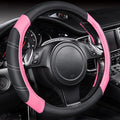 CAR PASS Line Rider Microfiber Leather Sporty 14.5-15 inch Steering Wheel Cover Universal Fits for 95% Truck,SUV,Cars, Anti-S