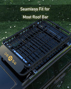 DEXSO 64" x 39" Universal Roof Rack Basket with Cargo Net, 200 Lbs Capacity Rooftop Cargo Carrier Basket with Extension Heavy Duty Luggage Holder Rack for SUVs, Trucks, Vehicles