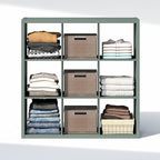Furinno Cubic Closet Organizers and Storage, 9-Cube Closet Organizer, Open Shelf Closet Storage, Extra Thick Frame for Wardro