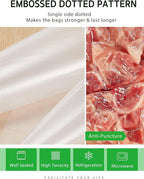 Syntus 11" x 75' and 8" x 75' Food Vacuum Seal Roll Keeper with Cutter Dispenser, Commercial Grade Vacuum Sealer Bag Rolls, B