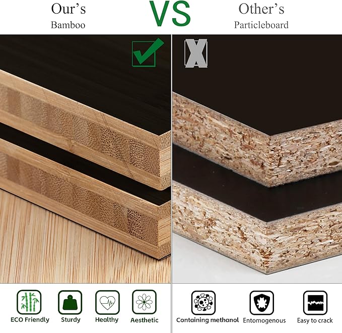 WTZ Bamboo Blanket Ladder, 5-Layer Towel Racks, Blanket Holder with Anti-Slip Construction Home Decor, Decorative Blanket, Qu