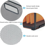 SETTFRFE Letter Size Hanging Folder Organizer,Metal Mesh Hanging File Folder Box,Office File Baskets,Black