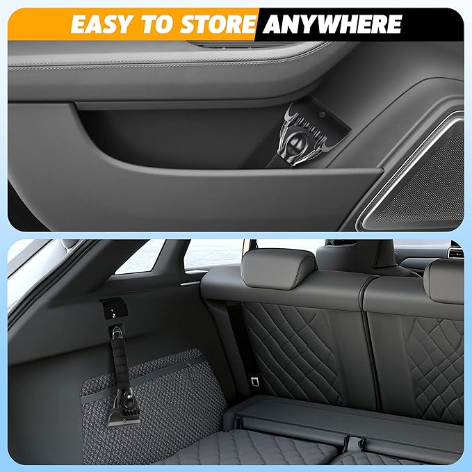 EcoNour Ice Scrapers for Car Windshield (1 Pack) | Car Ice Scraper | Window Snow Scrapper for Car to Remove Snow and Frost | Car Snow Accessories