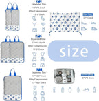 7 Pcs Compression Packing Cubes for Travel Luggage, Lightweight Suitcase Organizer Bags Set, Compression Packaging Cube for T