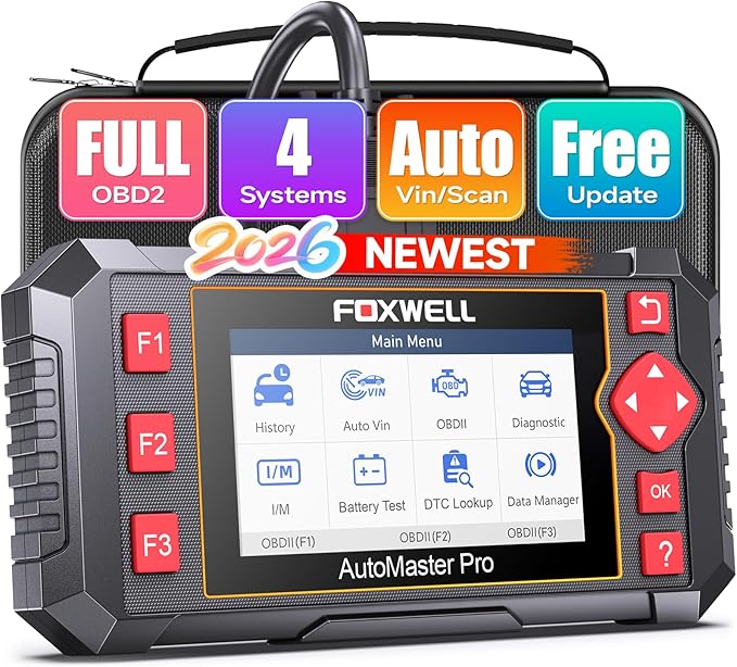 2026 FOXWELL NT604 OBD2 Scanner, Engine/ABS/SRS/Transmission Comprehensive Car Diagnostic Tool, Code Reader for Cars and