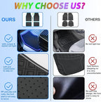 Car Floor Mats with Led Strip Light, Premium Universal Fit Black Automotive Carpet, Interior Car Lights Floor Mats,App Control Faux Leather Anti-Slip Waterproof Neon Car Decor Accessories for SUV Etc.
