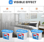 Moisture absorbers Boxes (8 Pack) - 10.5 Oz, Dehumidification Box, Moisture Absorber for Closet, Bathroom, Storage,