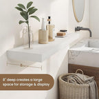 Dreamland 55 Inches Floating Shelves for Wall, 8" Deep Long Floating Shelves Set of 1, Large Display & Storage Shelf, Wall Sh