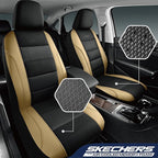 Skechers Men’s Seat Covers, Air-Cooled Memory Foam Car Seat Covers Front Seats, Airbag Compatible,Universal Fit for Most Cars