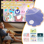 Car Sun Shade for Baby Kids Children 2 Pack Car Side Window Curtain Protector Protects from Sun Glare Heat Blocks UV Rays Glare Car Interior Sun Blocker Blind (Bus)