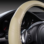 CAR PASS Line Rider Microfiber Leather Sporty Steering Wheel Cover Universal Fits for 95% Truck,SUV,Cars, Anti-Slip Safety Co