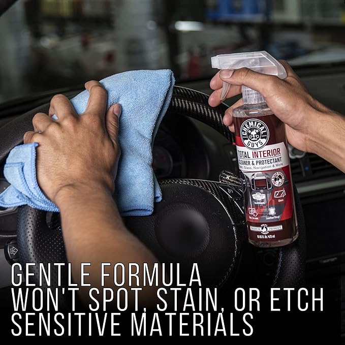 Chemical Guys Total Interior Cleaner & Protectant - Black Cherry, Car Cleaning Spray, Cleans and Protects Leather, Vinyl,
