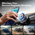 Phone Holders for Your Car, Car Phone Holder for Magsafe [Upgraded Strongest Suction & Magnetic] 360° Adjustable Magnetic Car Phone Mount for Your Car/Gym/Mirror Mount for iPhone & Android | Best Gift