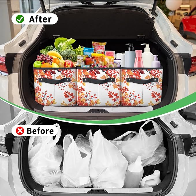 Reusable Grocery Bag, Foldable Large Shopping Tote Bag for Groceries Kitchen Picnic Car Trunk