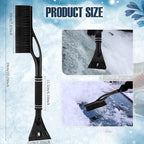 Baderke Snow Brush and Ice Scrapers for Car Windshield Detachable Window Snow Scrapers and Brush with Ergonomic Foam Grip Ice Removal Tool for Cars, Trucks, Suvs(Black)