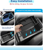 2 Layer-2024 2025 2026 Crosstrek Center Console Organizer for Subaru Crosstrek (Base/Premium/Sport/Limited/Wildernes),Durable ABS 2025 Crosstrek&Impreza Tray 2026 Crosstrek Hybrid Accessories