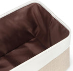 Kntiwiwo Foldable Storage Bin Collapsible Fabric Storage Basket Cube with Durable Handles Closet Organizer Bins for Organizin