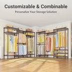 VIPEK V5 Portable Closet Wardrobe Heavy Duty Clothes Rack Metal Freestanding Clothing Racks, Adjustable Custom Closet Racks w