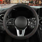 Automative Car Steering Wheel Cover 15 inch Comfort Durability Safety Anti-Slip,Black