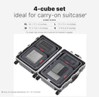 LeanTravel Premium Compression Packing Cubes for Travel - Suitcase Organizer Bags with Double Zipper & Breathable Mesh Panel 