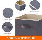Lifewit Storage Cubes, Foldable Decorative Fabric Storage Baskets for Organizing Home Organizers with Handles for Shelves, Cl