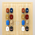 HapiRm Over Door Hat Rack - 4 Packs Metal Hanging Hat Organizer with 16 Hooks Design, Baseball Cap Hanger Organizer Storage H