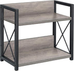 Giikin Countertop Shelf Organizer, 2 Tier Kitchen Spice Rack Organizer for Countertop, Wood Coffee Counter Shelf Organizer fo
