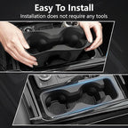 Cup Holder Inserts for Ford Explorer 2020-2024 Accessories, Non-Slip Silicone Center Console Protector Organizer to Prevent Spills & Scratches for Explorer Interior Accessories