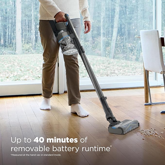 Shark PowerPro Reveal Plus Cordless Vacuum, FloorDetect & Dirt-Reveal Technology, HEPA Filter, Carpet & Hard Floor, Rechargea