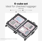 LeanTravel Premium Compression Packing Cubes for Travel - Suitcase Organizer Bags with Double Zipper & Breathable Mesh Panel 
