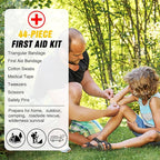 Nilight Car Emergency Kit with Jumper Cable Air Compressor Tire Repair Essential Tools First Aid Alligator Connector Electric