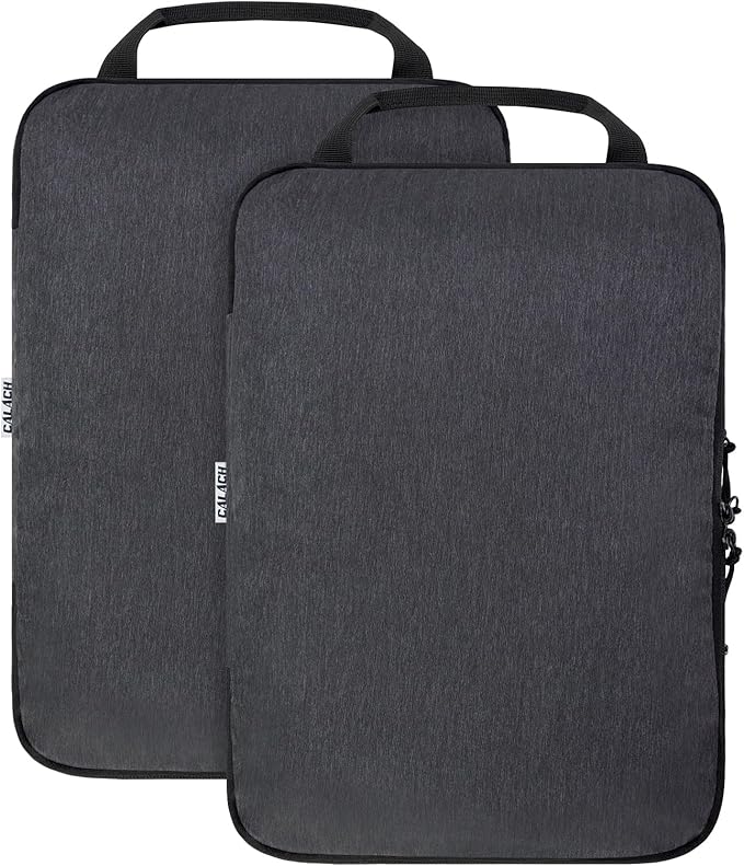 Compression Packing Cubes for Travel Accessories, 2 Set Compression Bags Travel Cubes for Packing Suitcase Luggage Organizer 