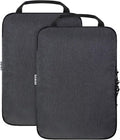 Compression Packing Cubes for Travel Accessories, 2 Set Compression Bags Travel Cubes for Packing Suitcase Luggage Organizer 