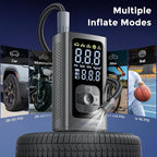 Syncwire Tire Inflator Portable Air Compressor - 150PSI 2X Faster Inflation Smart Air Pump for Car Tires [Extra-Large LCD] with Digital Pressure Gauge, Auto Shut-Off for Car, Motorcycle, Bike & Balls